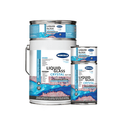 liquid glass crystal υπερ-διαφανη εποξειδικη ρητiνι 2 συστατικων α+β 1kg mercola